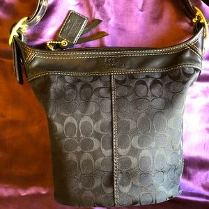 Coach signature shoulder bag